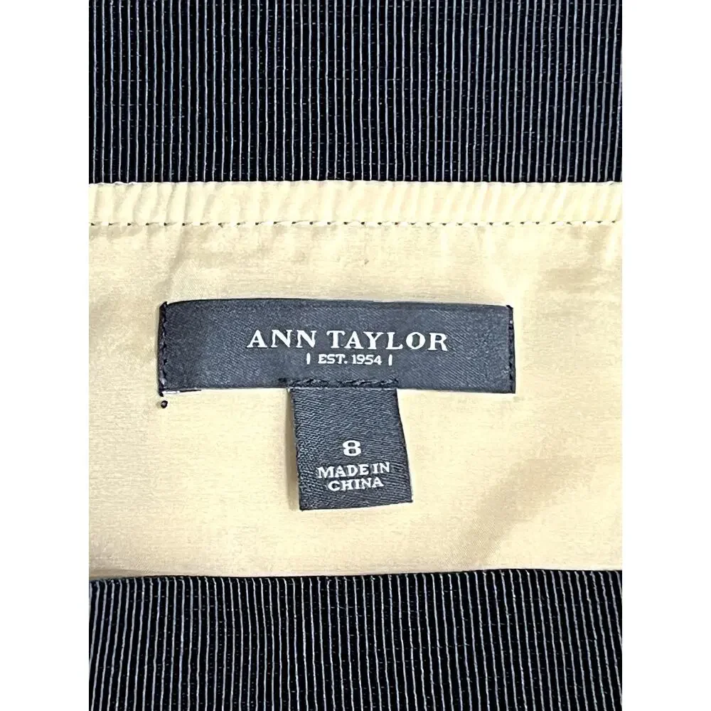 Ann Taylor Brown Black Green Purple Pink To Knee A-line Lightweight Skirt Size 8